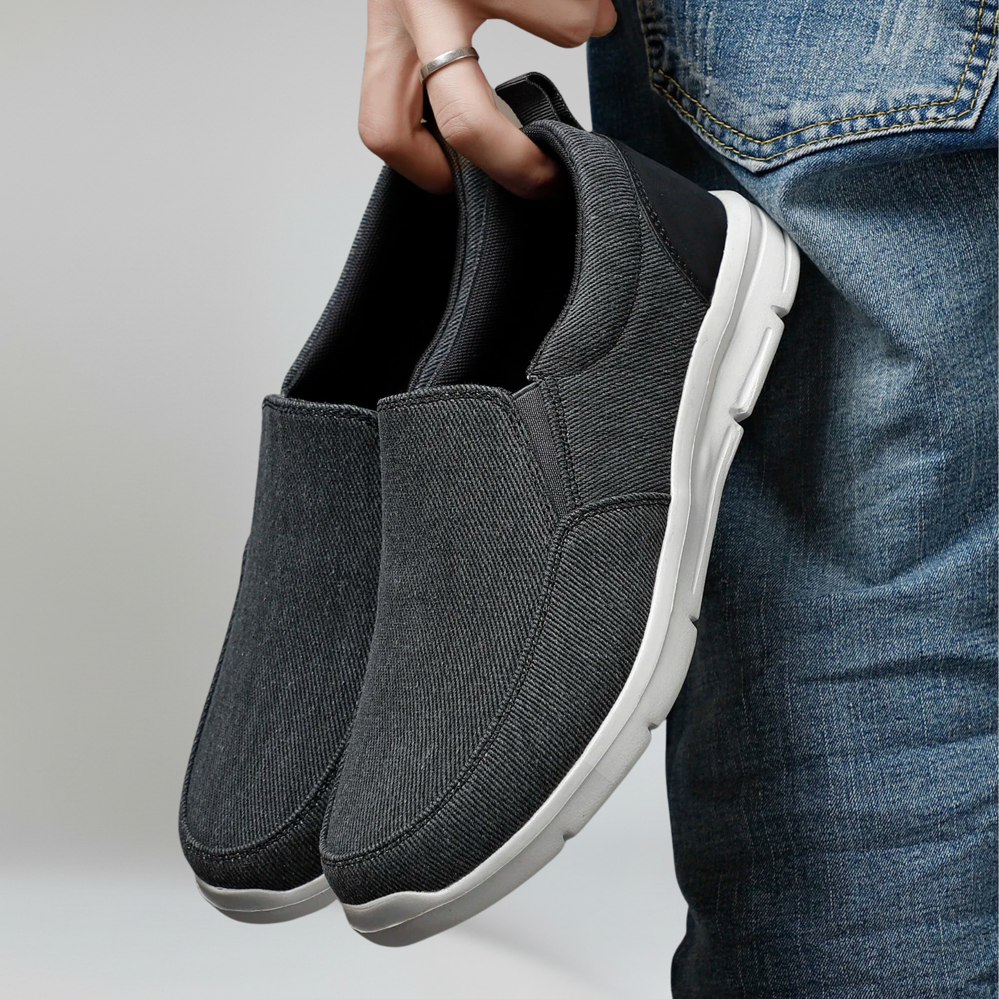 Mocasines Hombre de Lona Suela EVA Transpirable Slip-On - Mavetta