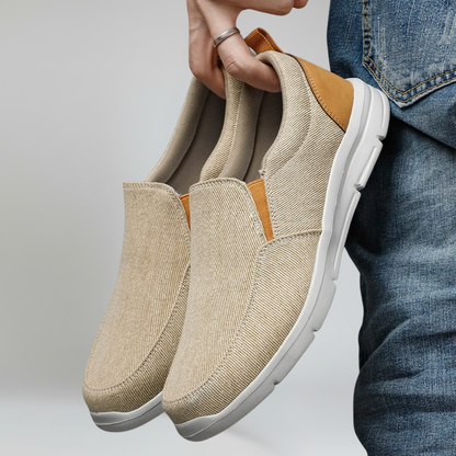 Mocasines Hombre de Lona Suela EVA Transpirable Slip-On