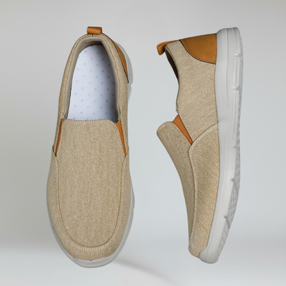 Mocasines Hombre de Lona Suela EVA Transpirable Slip-On