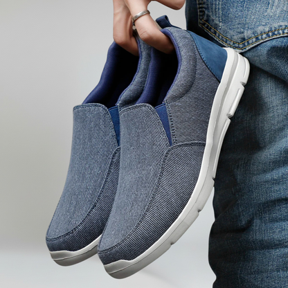 Mocasines Hombre de Lona Suela EVA Transpirable Slip-On