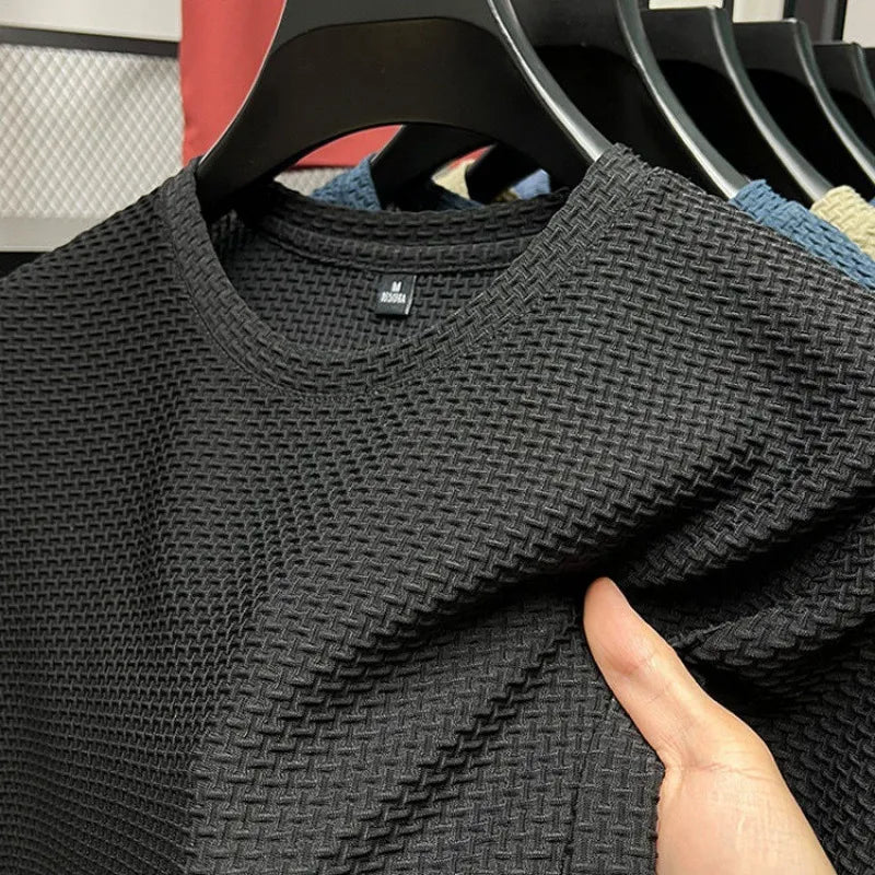 Camiseta Hombre con Textura Cuello Redondo - Mavetta