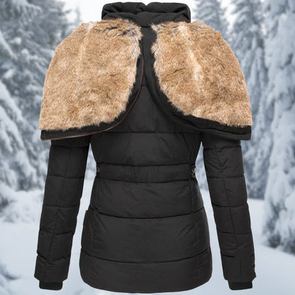 Abrigo Mujer Invierno Forro Piel Ajuste Clasico