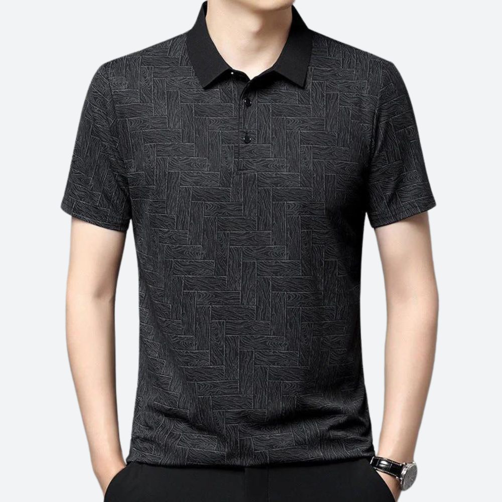 Polo hombre casual tejido ligero diseño limpio