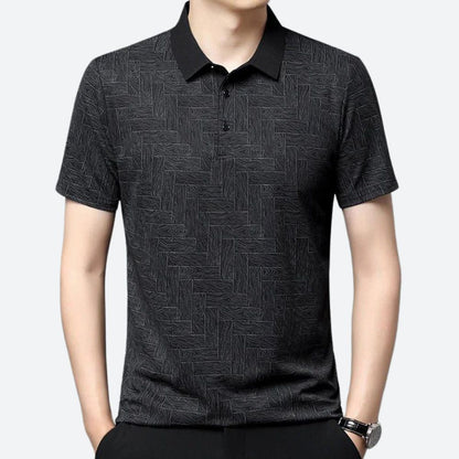 Polo hombre casual tejido ligero diseño limpio