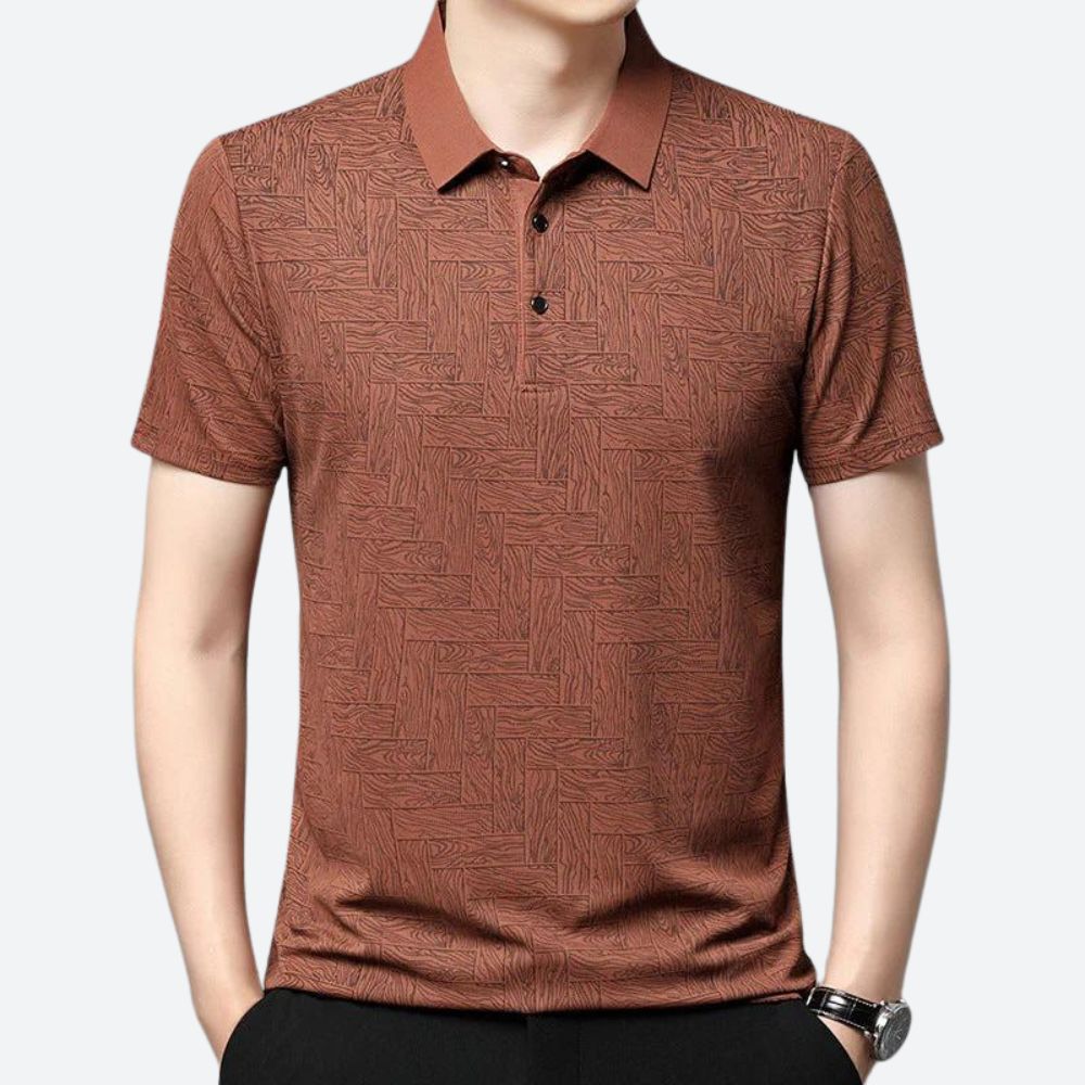Polo hombre casual tejido ligero diseño limpio