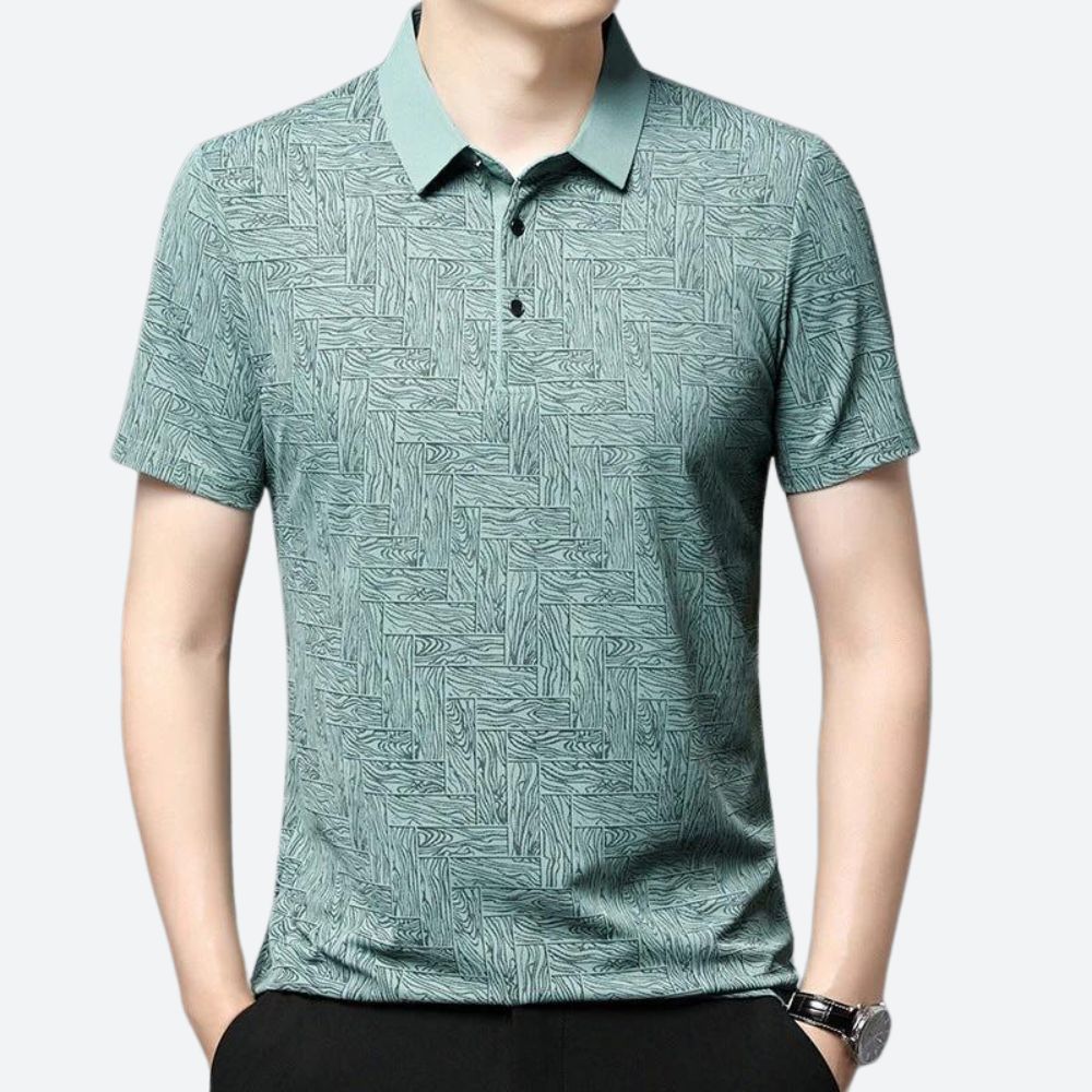 Polo hombre casual tejido ligero diseño limpio