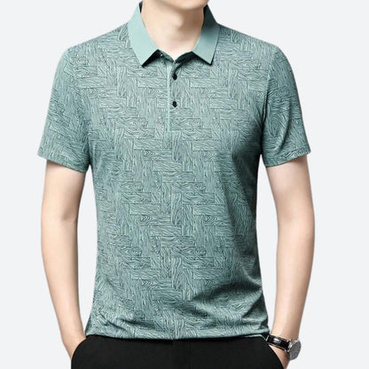 Polo hombre casual tejido ligero diseño limpio