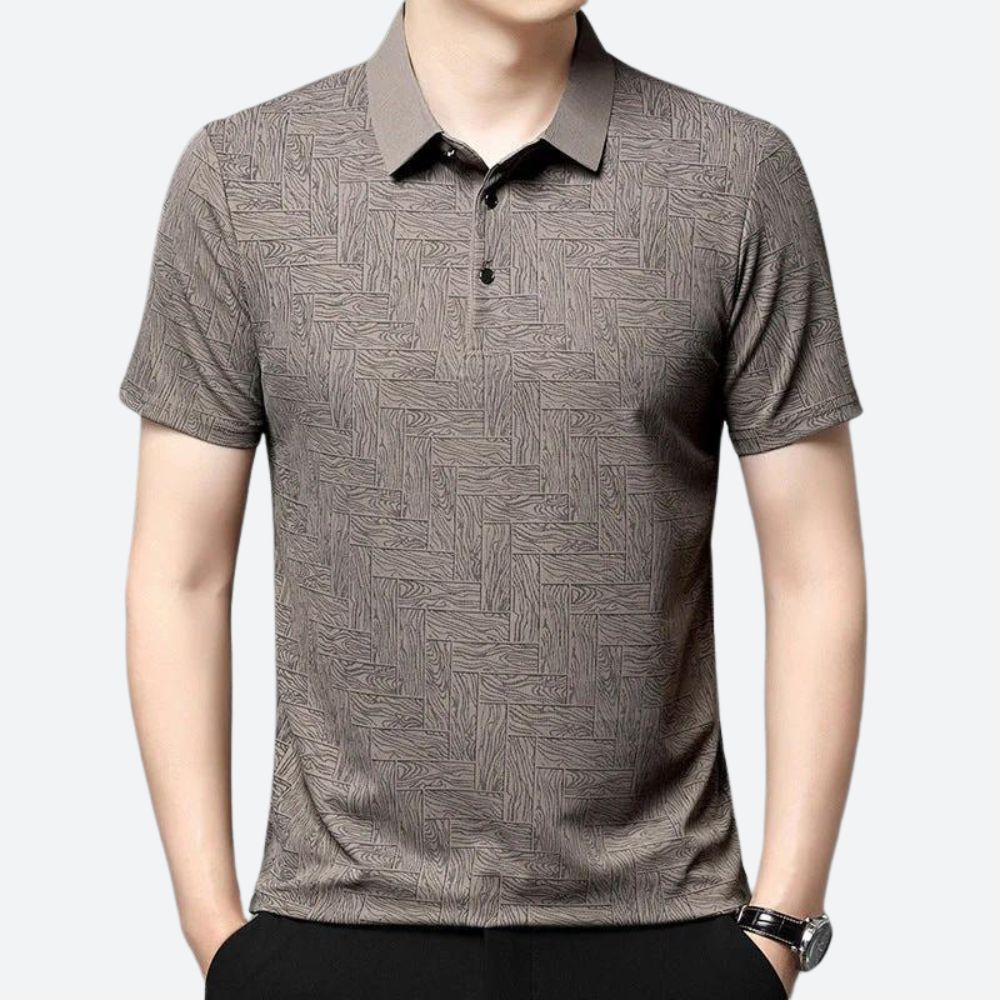 Polo hombre casual tejido ligero diseño limpio