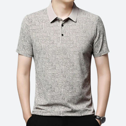 Polo hombre casual tejido ligero diseño limpio