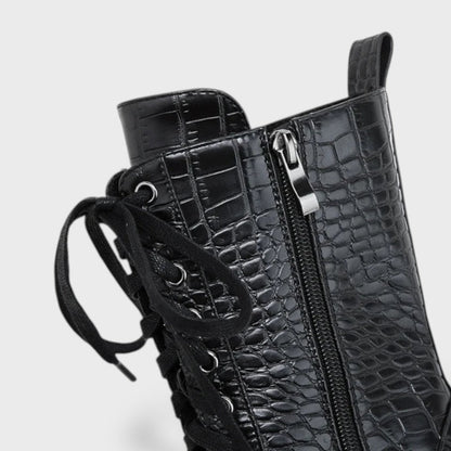 Botas Mujer Estilo Cowboy con Cordones
