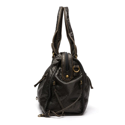 Bolso Grande Mujer de Hombro con Cremallera y Bolsillos