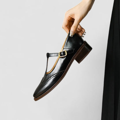 Zapatos Merceditas Mujer Hebilla Tacón Bajo Primavera