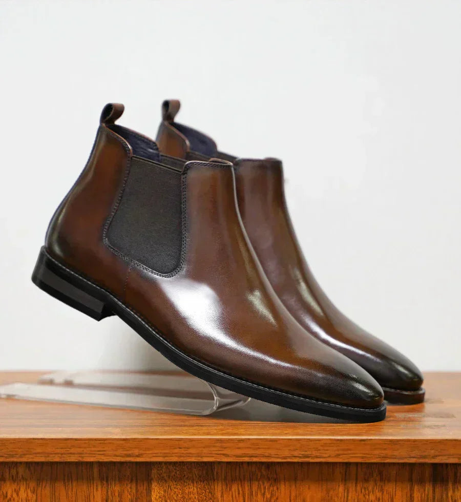 Botas Chelsea Hombre de Cuero Ajuste Clásico - Mavetta