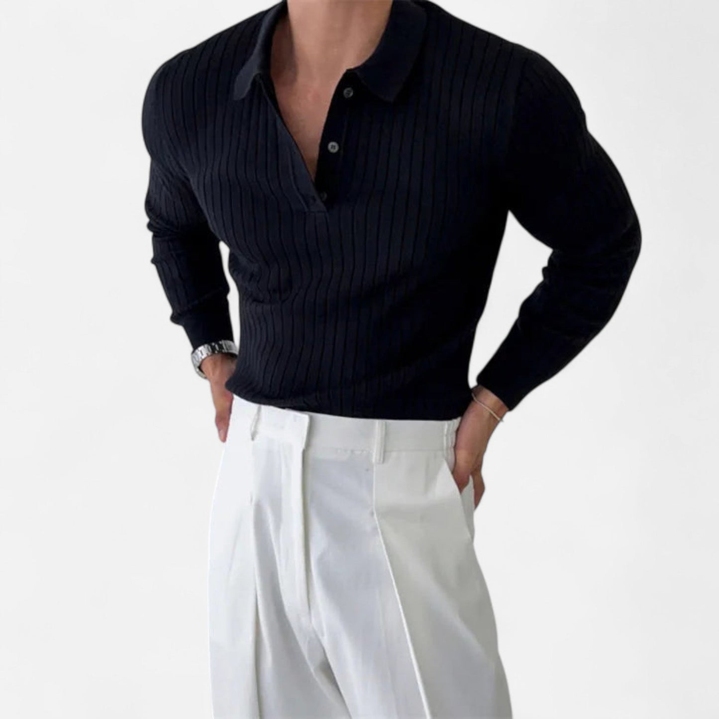 Camisa Polo Hombre Punto Ligero Corte Clasico