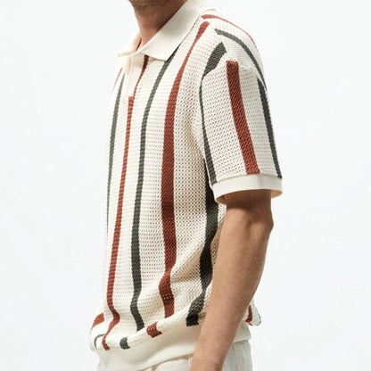 Polo Hombre Algodón Texturizado Estilo Casual