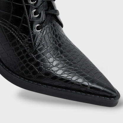 Botas Mujer Estilo Cowboy con Cordones