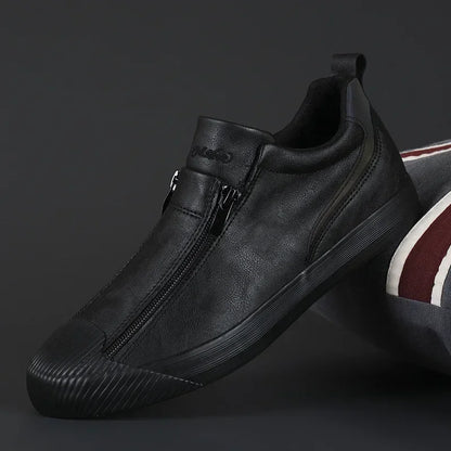 Zapatillas Hombre Casual con Cremallera Ajuste Cómodo