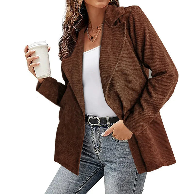Chaqueta Mujer Otoño Invierno Ajuste Clasico