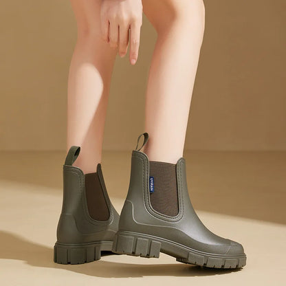 Botines Chelsea Mujer Impermeables Ajuste Deslizante