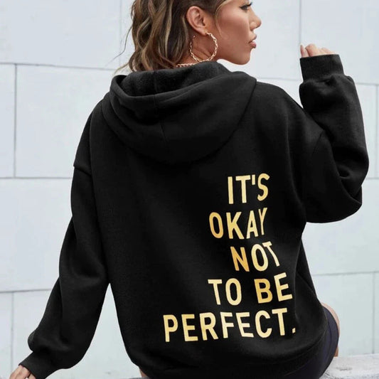 Sudadera Mujer Oversize con Capucha y Estampado Moderno - Mavetta