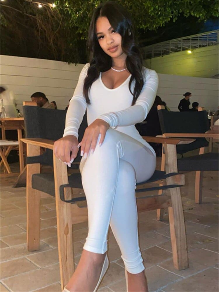 Body Mujer Ajustado Catsuit Elasticidad Alta