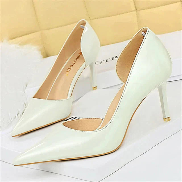 Zapatos Mujer Tacón Alto Detalle Cut-out Elegante