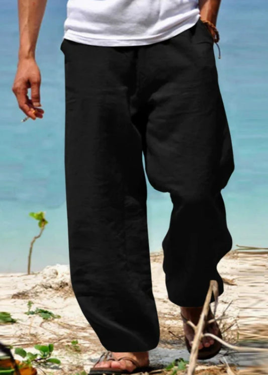 Pantalón hombre ligero algodón corte amplio cómodo - Mavetta