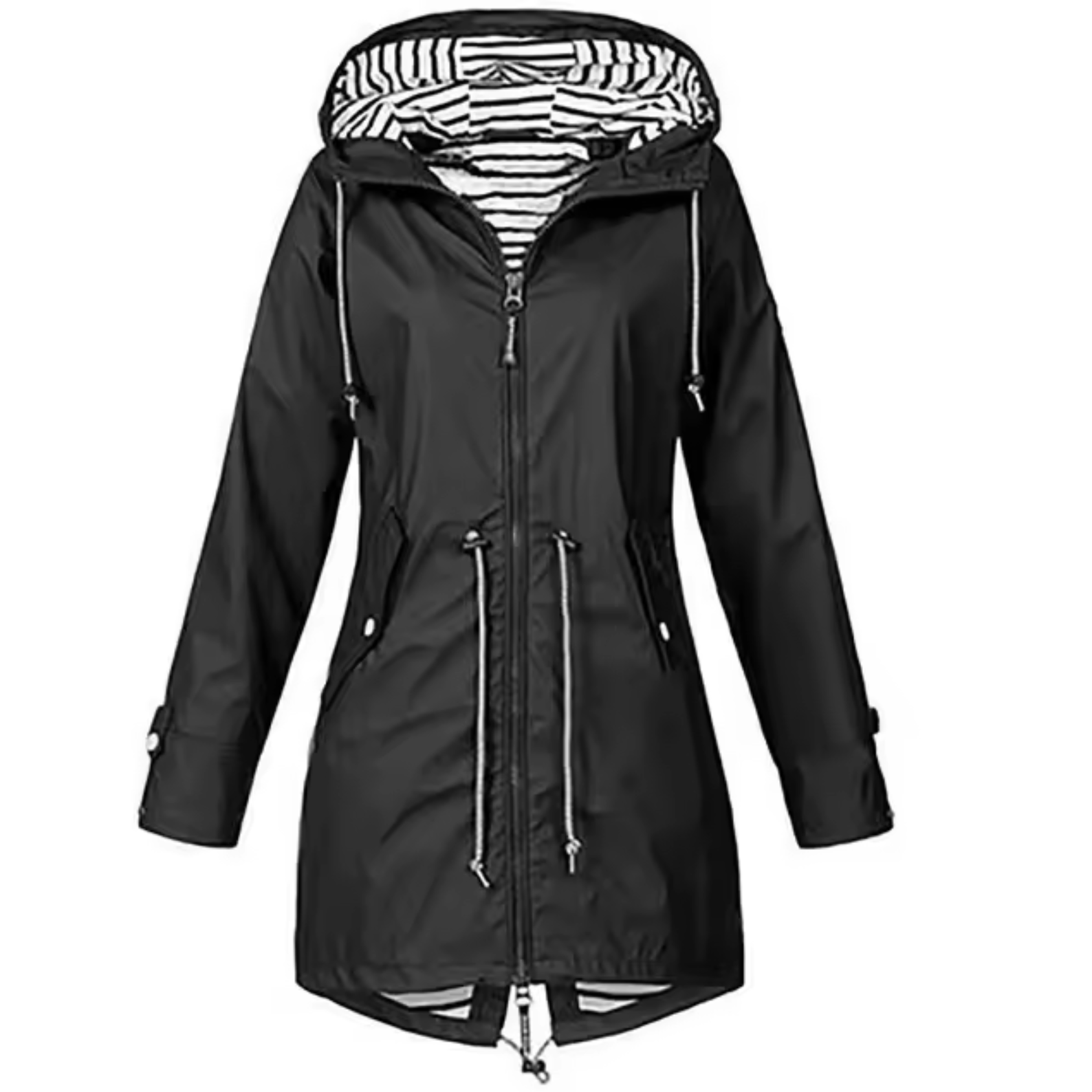 Abrigo Mujer Impermeable con Capucha Ajuste Regular - Mavetta