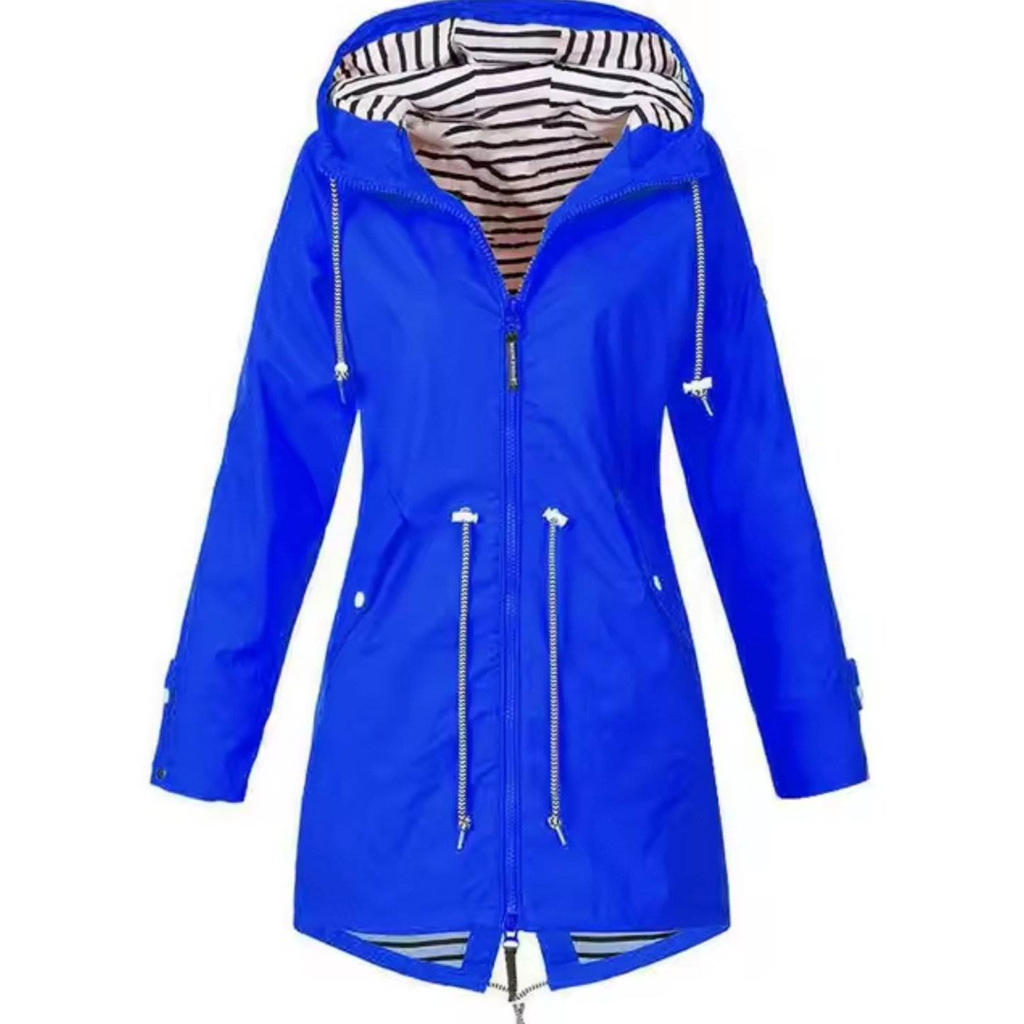 Abrigo Mujer Impermeable con Capucha Ajuste Regular
