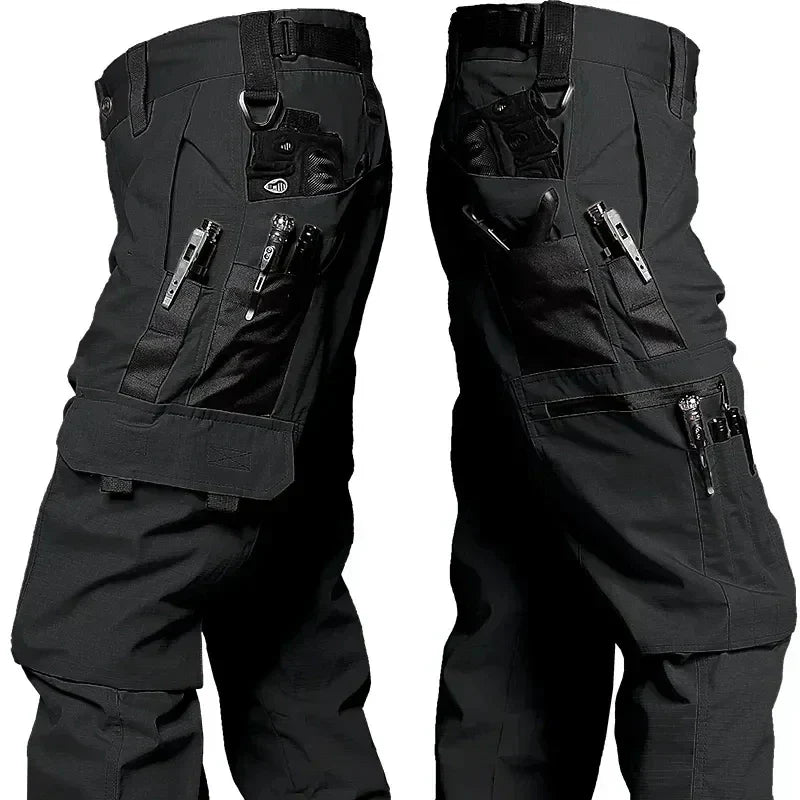 Pantalón táctico hombre impermeable resistente cargo funcional