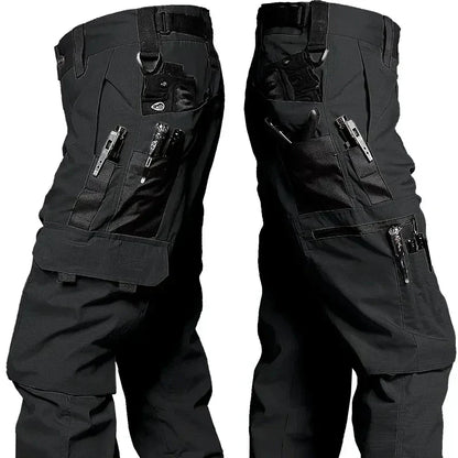 Pantalón táctico hombre impermeable resistente cargo funcional
