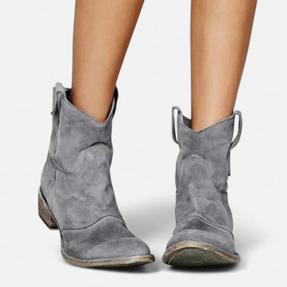 Botines Mujer Invierno Tacón Cuadrado