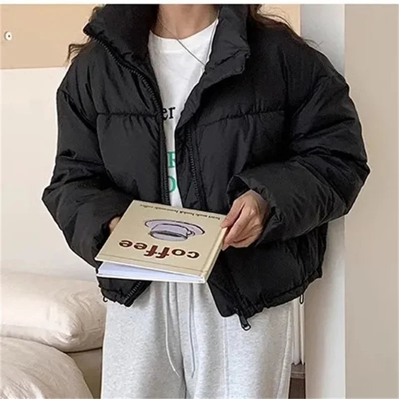 Chaqueta Acolchada Mujer Puffer Diseño Moderno Ajuste Regular