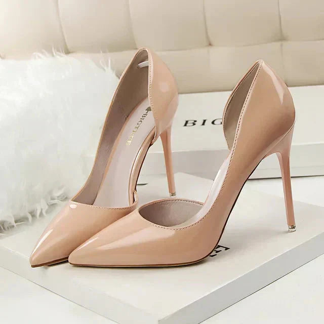Zapatos Mujer Tacón Alto Detalle Cut-out Elegante