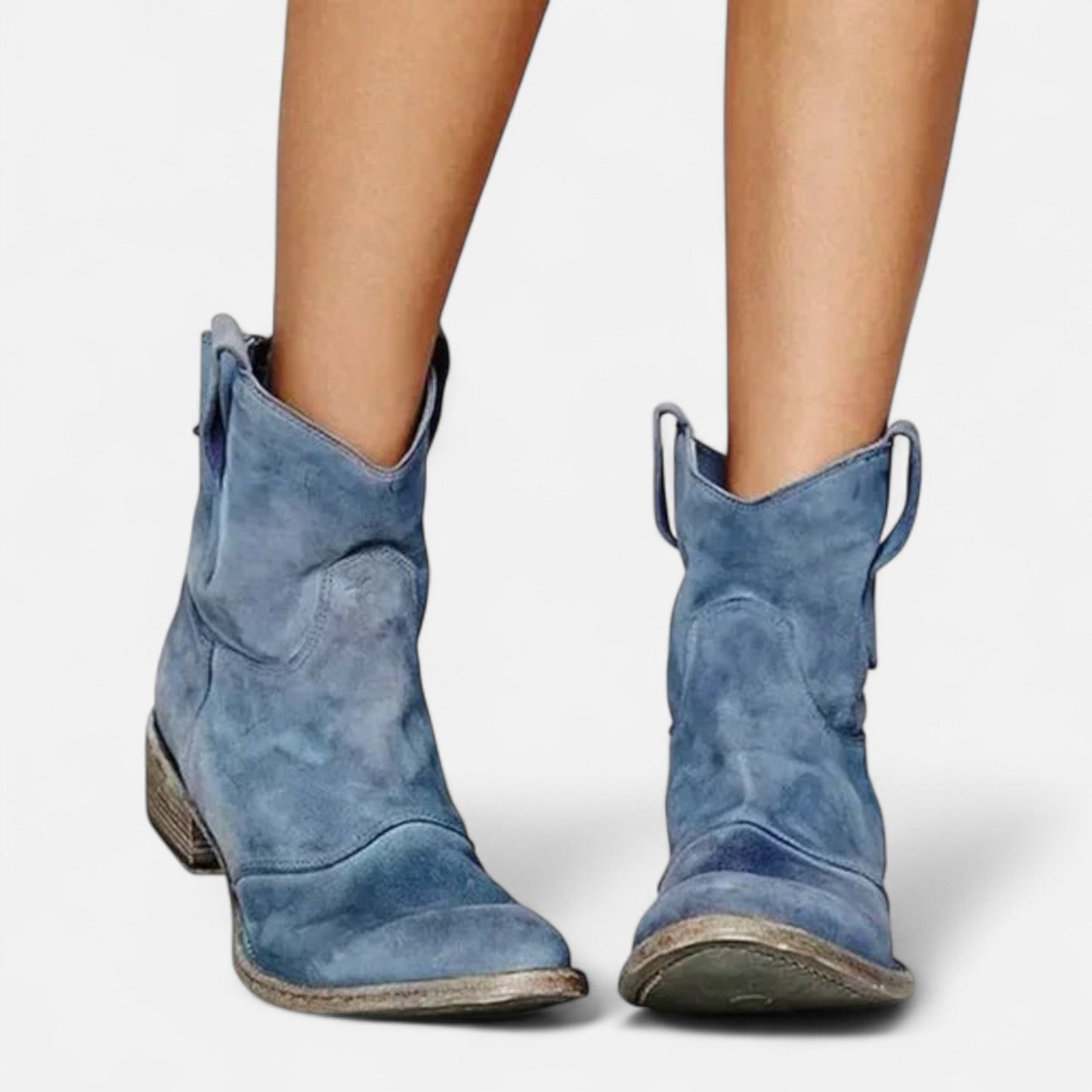 Botines Mujer Invierno Tacón Cuadrado