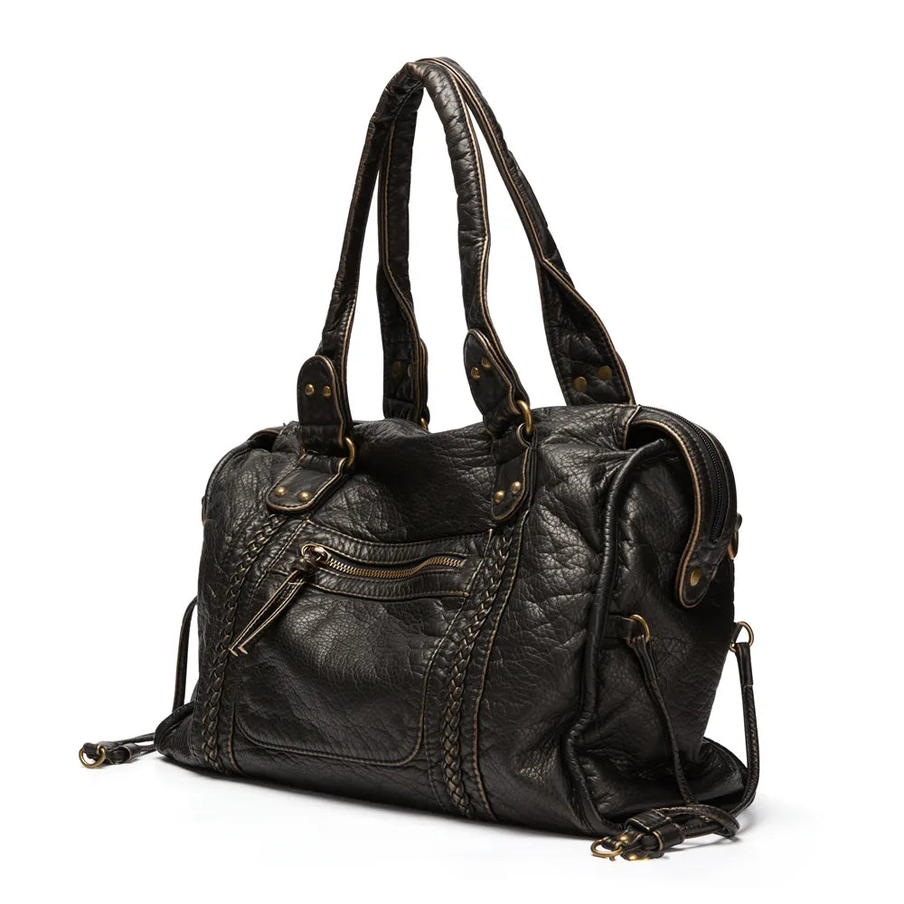 Bolso Grande Mujer de Hombro con Cremallera y Bolsillos