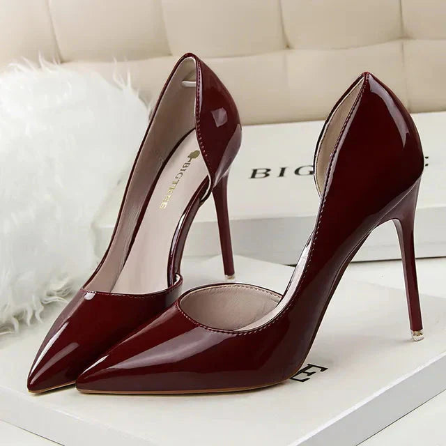 Zapatos Mujer Tacón Alto Detalle Cut-out Elegante