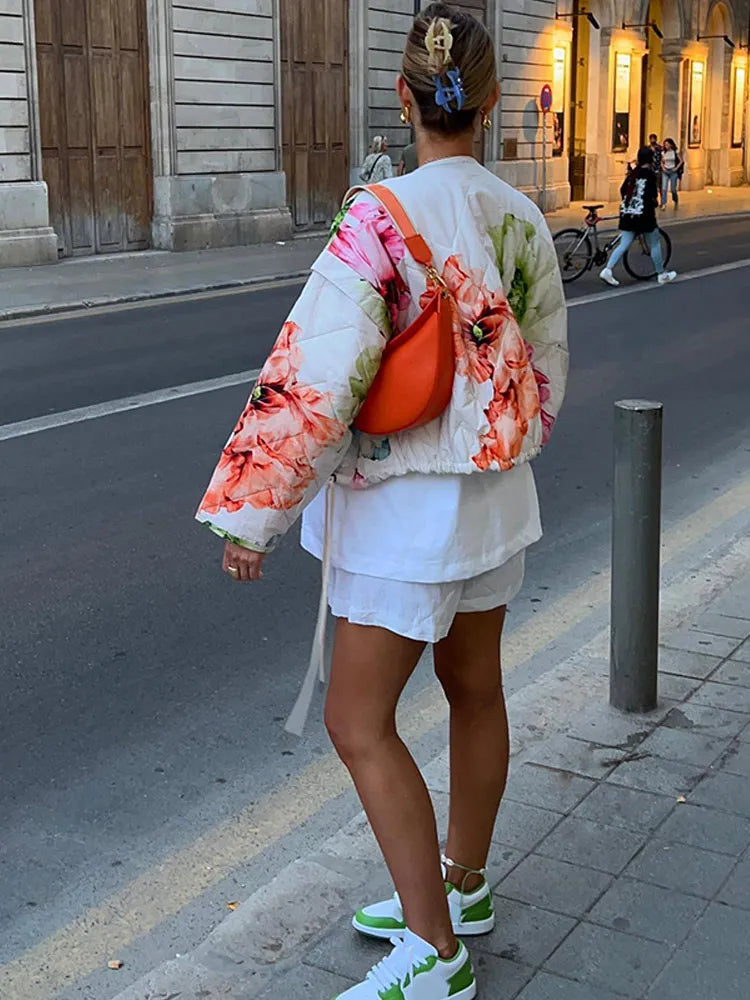 Chaqueta Mujer de Poliéster Acolchada Invierno Otoño