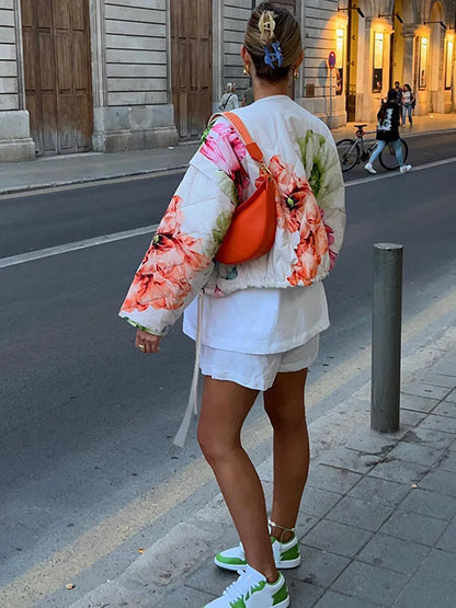 Chaqueta Mujer de Poliéster Acolchada Invierno Otoño