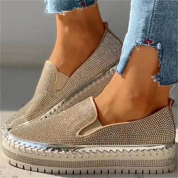 Zapatos Mujer Brillo Casual Elegantes