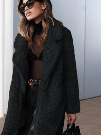Abrigo Mujer de Teddy Estilo Casual