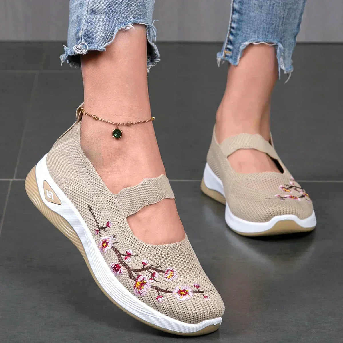 Zapatos ortopédicos mujer transpirables con amortiguación cómodos