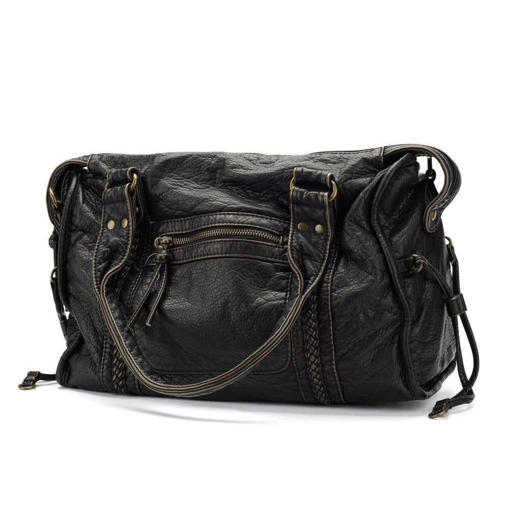 Bolso Grande Mujer de Hombro con Cremallera y Bolsillos