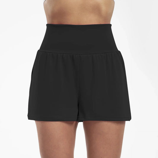 Shorts deportivos mujer de talle alto y ajuste cómodo - Mavetta