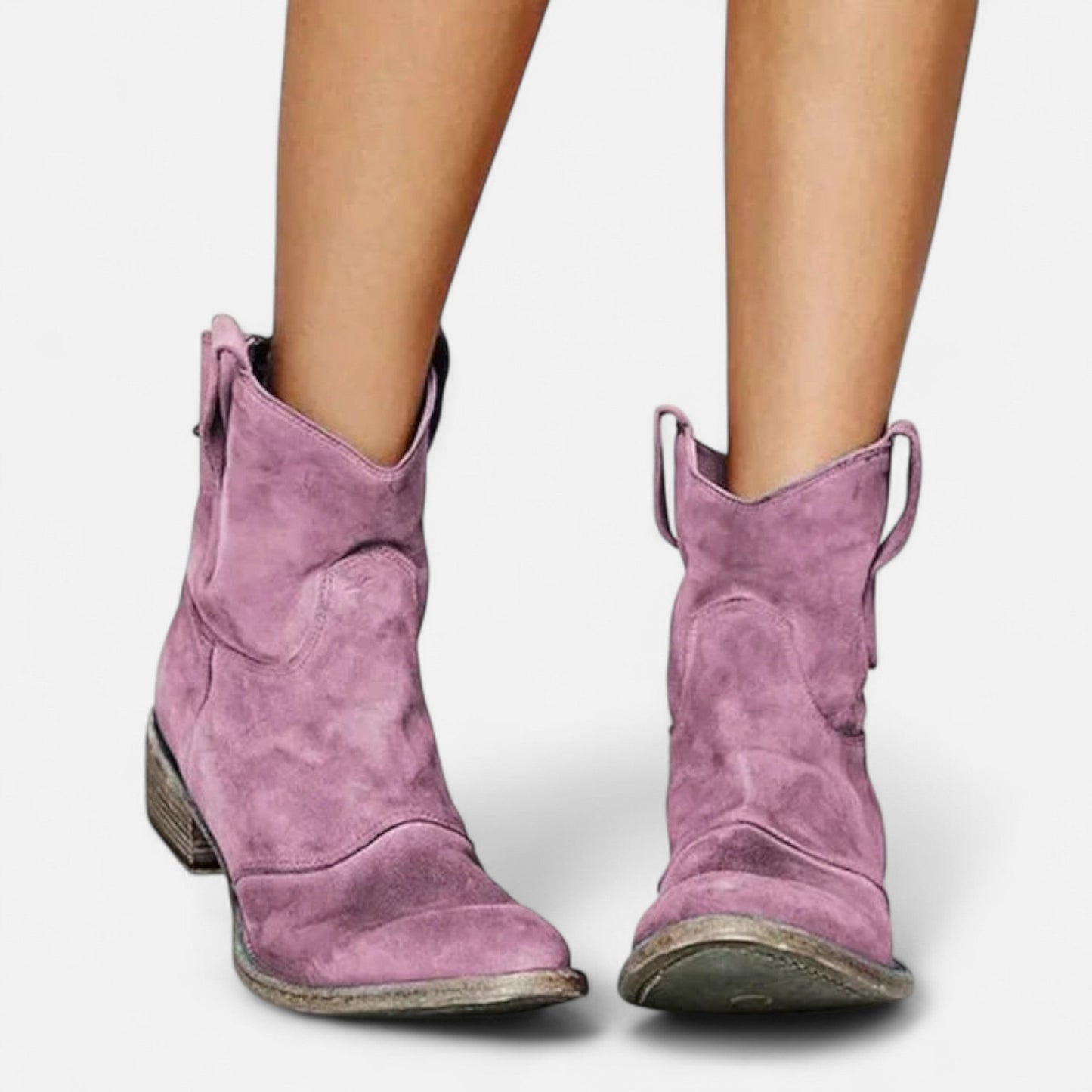 Botines Mujer Invierno Tacón Cuadrado
