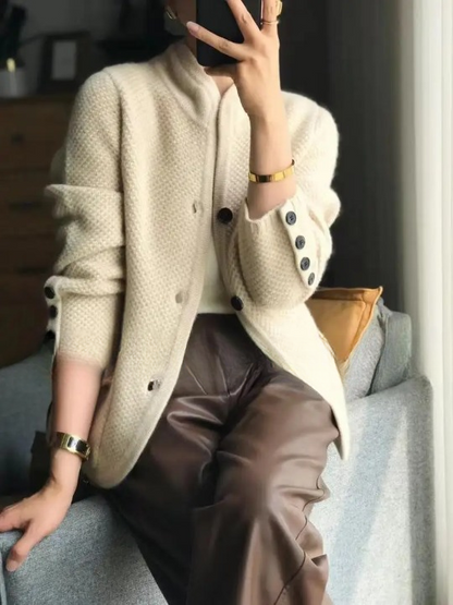 Chaqueta Mujer Elegante Ajuste Clásico