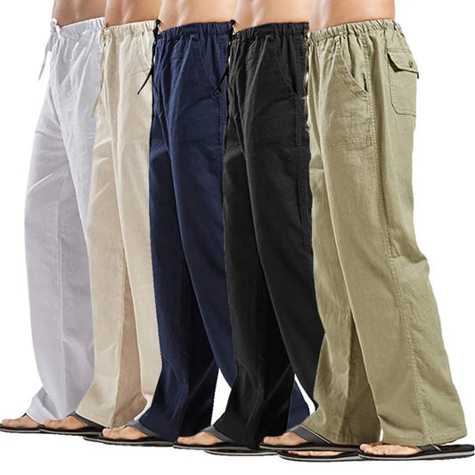 Pantalón Hombre Ligero Cintura Ajustable Corte Recto - Mavetta