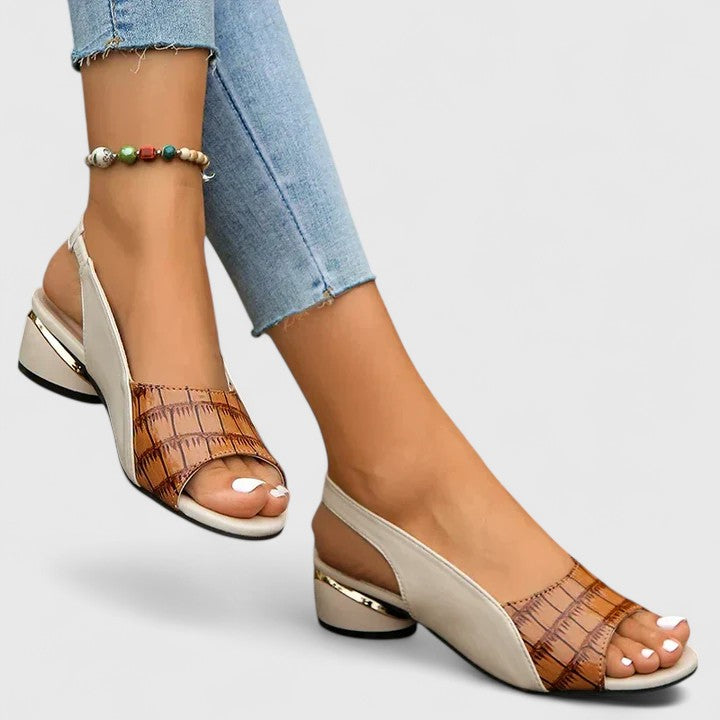 Sandalias Mujer de Cuero Elegantes Ajuste Comodo