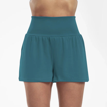 Shorts deportivos mujer de talle alto y ajuste cómodo