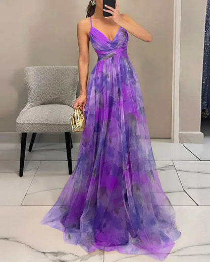 Vestido maxi mujer ligero floral verano elegante